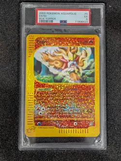 Pokemon Card 2003 PSA 5 ENTEI Jumbo Oversized Box Topper Holo 5/12 Aquapolis EX - Image 3