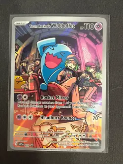 Team Rocket's Wobbuffet 203 Sv: Scarlet & Violet Promo Cards Holo - Image 1