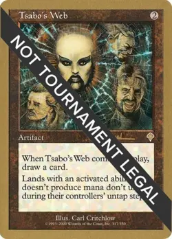 Tsabo's Web - 2001 Antoine Ruel (INV) - Medium Play MTG World Championship Decks - Image 1