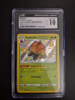 Pokemon TCG Shining Fates Shiny Vault Appletun Card SV014/SV122 - Image 1