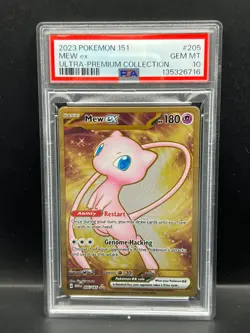 Pokemon PSA 10 GEM MT Mew ex 205/165 Ultra Premium Collection METAL CARD S#6716 - Image 1