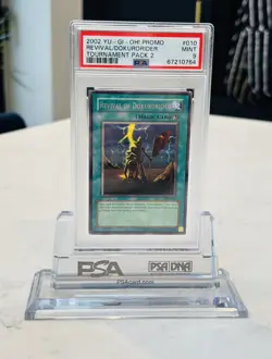 2002 Yu-Gi-Oh Promo Revival Dokurider TP2-010 Tournament Pack 2 Card Rare PSA 9 - Image 2