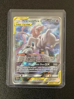 Pokemon TCG Mewtwo & Mew GX TAG TEAM Promo SM191 Holo HP 270 English Card - Image 1