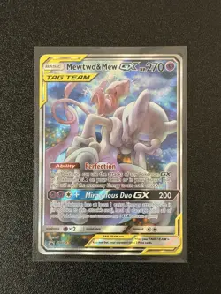 Pokemon TCG Mewtwo & Mew GX TAG TEAM Promo SM191 Holo HP 270 English Card - Image 3