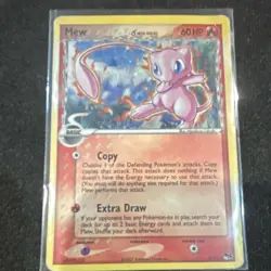 Pokemon Mew Delta Species Rare Holo Card 3/17 English 2007 *Inverted Error* - Image 1