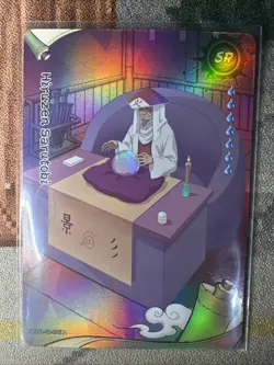 Hiruzen Sarutobi NRA01-SR-015L2 Foil Naruto Kayou Card Heavens Scroll English - Image 1