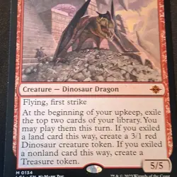Bonehoard Dracosaur - Mythic Creature - Red - MTG - Lost Caverns - NM+ - Image 2