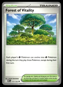 FOREST OF VITALITY 117/132 UNCOMMON MEGA EVOLUTION POKEMON - Image 1