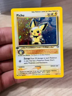 Pokemon Pichu 12/111 Neo Genesis Holo Rare 1st Edition Lightly Played - Image 3