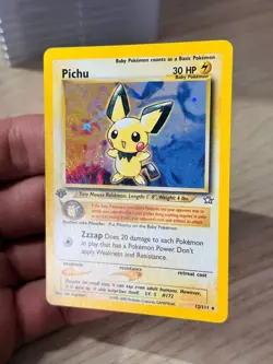 Pokemon Pichu 12/111 Neo Genesis Holo Rare 1st Edition Lightly Played - Image 5