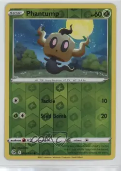 Phantump Reverse Foil Pokemon Sword & Shield Fusion Strike #016 - Image 1