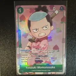 Bandai One Piece CCG Kouzuki Momonosuke OP01-041 Premium Booster Alt Art Holo R… - Image 1