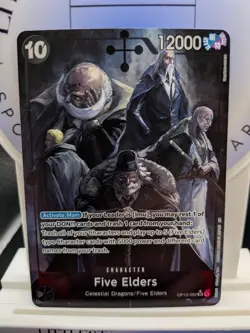 2025 One Piece Five Elders Alternate Art! Super Rare! English! #OP13-082! - Image 1