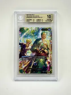 2026 One Piece The Zure Sea's Seven PRB02006 Roronoa Zoro SP BGS 10 PRSITINE - Image 1