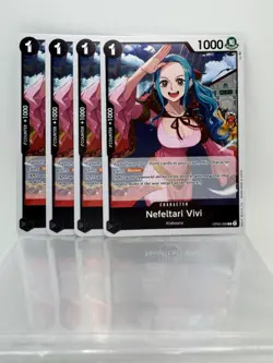 One Piece CCG: Awakening of the New Era - Nefeltari Vivi (OP05-086 Foil Rare) x4 - Image 1