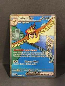 Pidgeot EX 225/197 Obsidian Flames Special Illustration Rare - Image 1