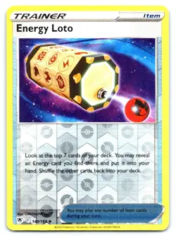 Energy Loto Pokemon Reverse Holo Uncommon SWSH10: Astral Radiance 140/189 - Image 1