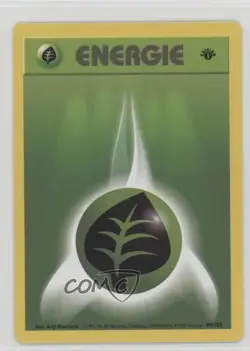 Grass Energy German 1st Ed. Pokemon Base Set #99 1999 - Image 1