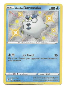 Galarian Darumaka SV023/SV122 Shining Fates: Shiny Vault Holo Pokemon TCG - NM - Image 1