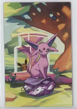 Espeon Pokemon Prismatic Evolutions PRE Mini Tin Art Cards - Image 1