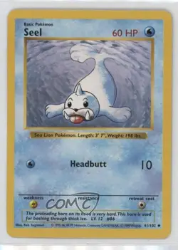 Seel Shadowless Pokemon Base Set #41 1999 - Image 1
