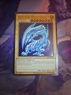 Blue-Eyes White Dragon Ultimate Rare OP28-EN001 NM Yugioh - Image 5