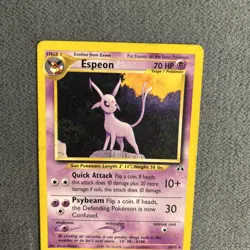 Pokemon TCG - Espeon 👁 20/75 Neo Discovery 🛕 Non Holo Rare WOTC Card LP - Image 3