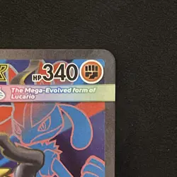 Mega Lucario EX 160/132 Pokemon TCG Holo Ultra Rare Full Art Near Mint - Image 3