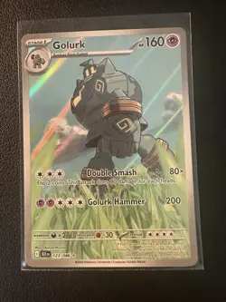 Pokemon Golurk Illustration Rare 123/086 2025 Scarlet & Violet Black Bolt NM - Image 1