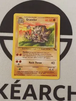 Pokemon Karte Georok 37/62 Fossil Set Pokemon Original TCG 1999 Vintage - Image 1