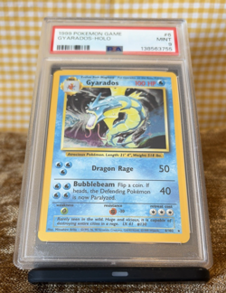 1999 POKEMON BASE SET UNLIMITED GYRADOS-HOLO #6 PSA 9 MINT RARE ENGLISH PSA9 - Image 1