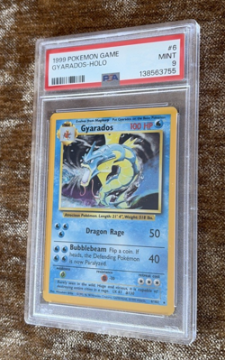 1999 POKEMON BASE SET UNLIMITED GYRADOS-HOLO #6 PSA 9 MINT RARE ENGLISH PSA9 - Image 4