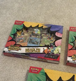 🔥Pokemon TCG Ascended Heroes Bundle Poster + Pins + First Partner illustration - Image 4