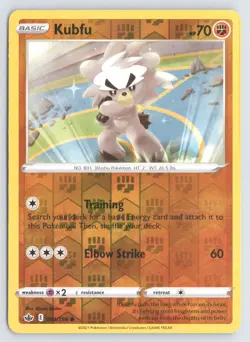 Kubfu 093/198 Pokemon Chilling Reign Reverse Holo Common Near Mint - Image 1