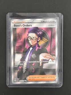 Pokemon TCG Boss's Orders 256/217 Ultra Rare Full Art NM CG0012 - Image 1