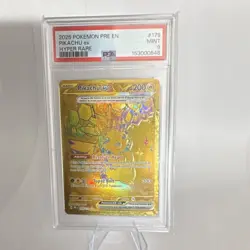 Pokemon Pikachu ex 179/131 SV Prismatic Evolutions Hyper Rare Foil PSA 9 - Image 1
