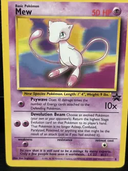 Mew 1999 WOTC Promo 8 Regular Pokemon TCG - Image 2