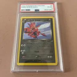 2002 Pokemon Neo Destiny Dark Scizor Holo 9/105 VG-EX PSA 4 - Image 2