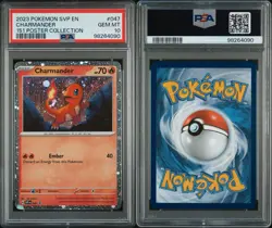 Pokemon TCG Charmander Scarlet & Violet 151 Poster Collection PROMO #047 PSA 10 - Image 3