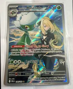 2025 Pokemon Destined Rivals Cynthia's Roserade #184/182 - Image 1