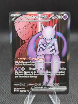 Team Rocket's Mewtwo ex 213/182 Pokemon Destined Rivals - NM - Image 1