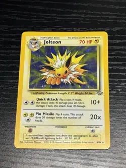 Pokemon TCG Jolteon Jungle 4/64 Holo Rare Unlimited 1999 Wizards 70 HP - Image 1