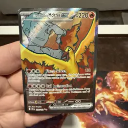 2025 Pokemon SV Destined Rivals Team Rocket's Moltres ex #208/182 mint - Image 1