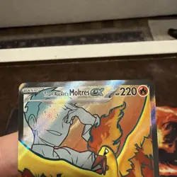 2025 Pokemon SV Destined Rivals Team Rocket's Moltres ex #208/182 mint - Image 4