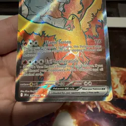 2025 Pokemon SV Destined Rivals Team Rocket's Moltres ex #208/182 mint - Image 5