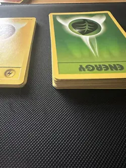 Vintage Pokemon Base Set Grass + Electric Energy x36 WotC 1999 Lot LP/Played - Image 4