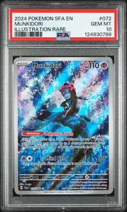 2024 Pokemon Scarlet & Violet Shrouded Fable MUNKIDORI PSA 10 #072/064 IR - Image 1