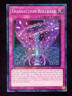 YuGiOh! Transaction Rollback RA04-EN105 Collector's Rare - Near Mint - Image 1