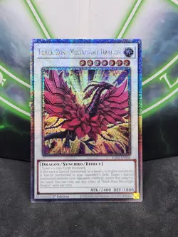 Yugioh Black Rose Moonlight Dragon RA03-EN038 Quarter Century Rare 1st Ed NM - Image 1