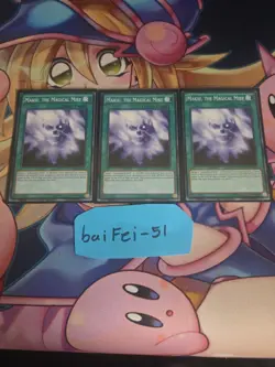 Makiu, the Magical Mist X 3 1st Mint YUGIOH Cards YGLD-ENA34 - Image 1
